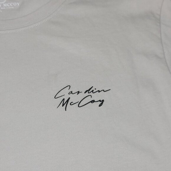 Like New - Cardin McCoy gray short sleeve tshirt w/ 'Emergency Vehicles' -size L - Picture 4 of 9